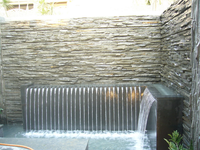 庭園水牆施作流程